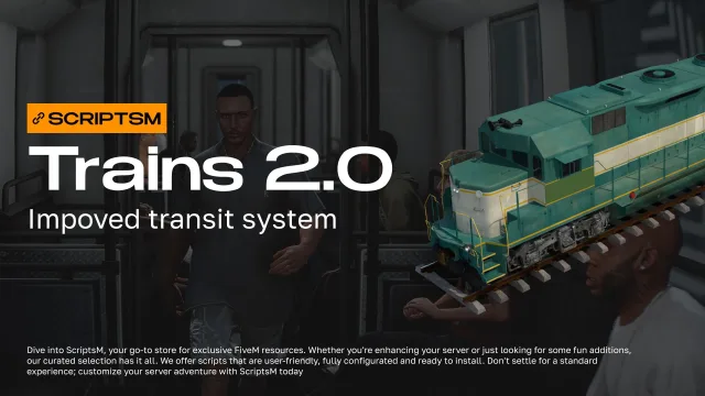 Free FiveM Train Script with Rideable Passenger Trains
