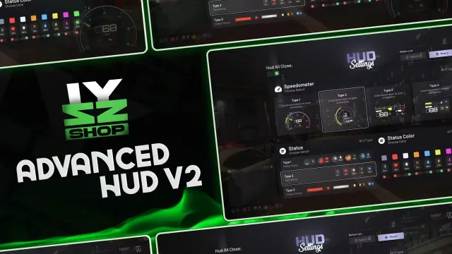 Free FiveM HUD by Izzy V7 with Car Mileage Display