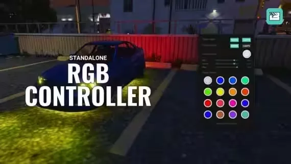 Free FiveM Vehicle Neon RGB Controller, Standalone Script