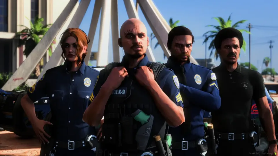 EUP Police and EMS Uniforms with Editable Patches for FiveM