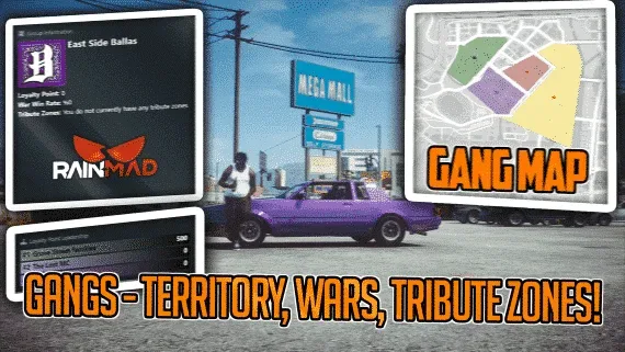 FiveM Gang Territory & Turf War Script, Open Source