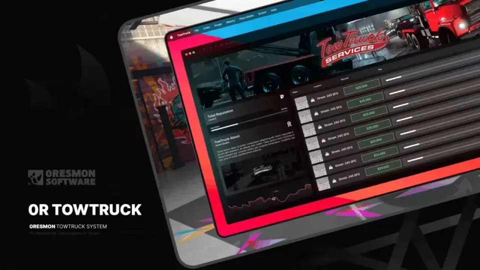0R-TowTruck, a Synced FiveM Flatbed Tow Truck Job