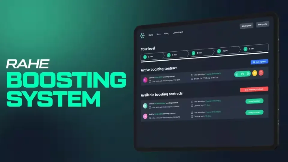 Rahe Boosting System, Open Source FiveM Boosting Script