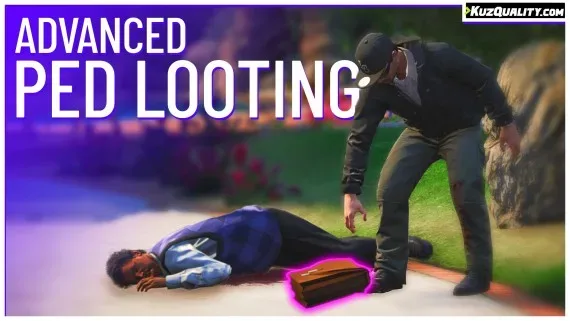 FiveM Ped Looting Script, Loot Drops from Any NPC