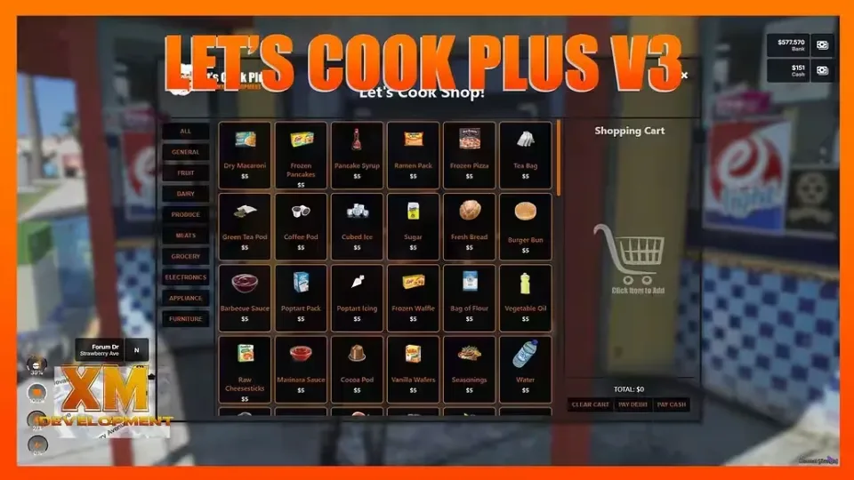 FiveM Cooking & Crafting Script, Lets Cook Plus