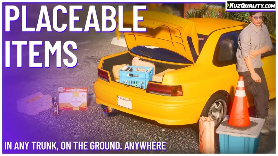 FiveM Placeable & Throwable Items by KuzQuality